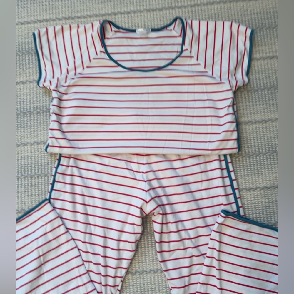 LAKE Pajamas - Pima Short Long Set - Cropped length - Size S